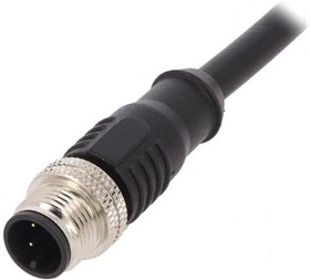 Фото 1/2 PXPPVC12FIM03ACL010PVC, Sensor Cables / Actuator Cables M12 Series M In-Line Overmould Flx Cbl
