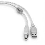 Кабель Cablexpert USB 2.0 Pro, AM/BM, 2м, экран, 2 феррит.кольца ...