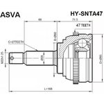 HY-SNTA47, ШРУС наружный 34x60x27