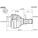 opiu-5001, Шрус внутренний 28х35х22 OPEL OPEL : CORSA ASTRA