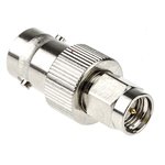 J01008A0025, Straight 50Ω RF Adapter BNC Socket to SMA Plug