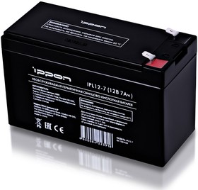 Фото 1/2 Батарея IPPON Батарея для ИБП Ippon IPL12-7 12В 7Ач 1361420 (223918)