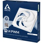 Вентилятор корпусной ARCTIC P14 PWM (White/Transparent) - retail (ACFAN00223A) ...