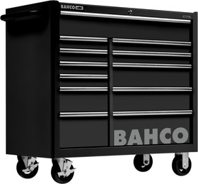 Фото 1/2 1475KXL12BLACK, 12 drawer Stainless Steel Wheeled Tool Chest, 985mm x 1016mm x 501mm