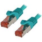 CQ2045S, Patch cord; S/FTP; 6; stranded; Cu; LSZH; green; 1.5m; 27AWG