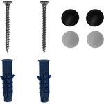 38-0674, Storage shelf 490x70mm, metal, wall mounted, black