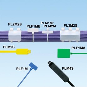 PLM1M-M69, Pan-Ty® marker tie, wrap, miniature cross section, 3.9" (99mm) length, .26" x .95" (6.6 x 24.1mm) marker write-on ...