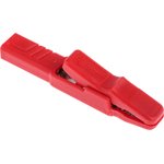932146101, Crocodile Clip 4 mm Connection, Brass Contact, 25A, Red