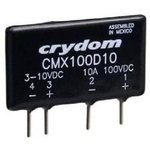 CMX60D20, Solid State Relays - PCB Mount PCB SIP SSR, 60Vdc 20A, 3-10Vdc In