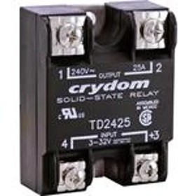 Фото 1/4 TD2425, Solid State Relays - Industrial Mount 48-280V .05-25A 3-32