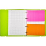 Бизнес-тетрадь А5,120 л,пласт обл,на рез,с разд, ATTACHE FANTASY,салат