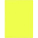 Папка с 20 прозр.вклад. Бюрократ Double Neon DNE07V20YEL A4 пластик 0.7мм желтый