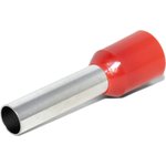 Штыревой втулочный изолированный наконечник KTE 10-18 10mm2/L=18mm/Красный 1010018