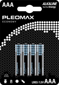 Батарейки Pleomax LR03-4BL Economy Alkaline
