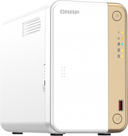 Фото 1/10 QNAP TS-262-4G, Сетевое хранилище без дисков