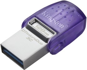 Фото 1/10 DTDUO3CG3/128GB, Флеш-память Kingston microDuo 3C G3, 128 Гб, USB 3.2 & USB Type-C и Type-A