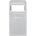 DTMC3G2/64GB, Флеш-память Kingston DataTraveler Micro G2, 64 Гб, USB 3.2, до 200 МБ/с