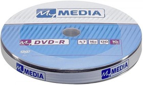 Фото 1/2 Носители информации DVD-R MyMedia 4.7Gb 16x Pack wrap (10шт/уп) (69205)
