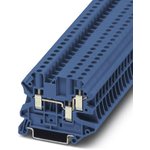 3044500, UT-4 Clipline Series Blue Feed Through Terminal Block, 4mm² ...