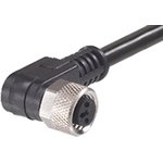 1200868672, Right Angle Female 4 way M8 to Unterminated Sensor Actuator Cable, 2m