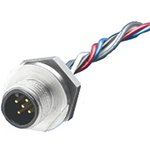 1200110349, Straight Female 8 way M12 to Unterminated Sensor Actuator Cable, 300mm
