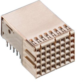 044147 / 100159-1, ERmet 2mm Pitch Hard Metric Type C Backplane Connector, Male, Vertical, 11 Column, 7 Row, 55 Way