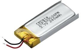 ICP521630PM-01, ICP Rechargeable Battery Pack, Li-Po, 3.7V, 250mAh