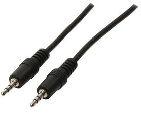 CAGB22000BK10, Audio Cable, Stereo, 3.5 mm Jack Plug - 3.5 mm Jack Plug, 1m