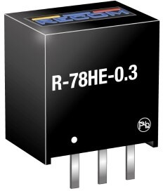 Фото 1/2 R-78HE5.0-0.3, Non-Isolated DC/DC Converters 0.3A DC/DC-Converter INNOLINE' SIP3 reg