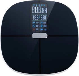 Фото 1/10 Напольные весы KitFort КТ-809, до 180кг, цвет: черный