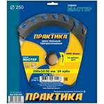 Диск тв/сп 250x32/30, Z=24 T=2,9 mm дерево, ДСП 030-498