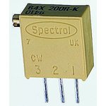 M64X202KB40, Подстроечные резисторы - сквозное отверстие 3/8"SQ 2Kohms Multi ...