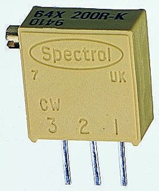 M64X501KB40, Trimmer Resistors - Through Hole 3/8"SQ 500ohms Multi Turn Cermet