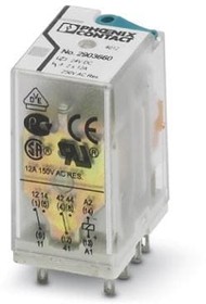 2903660, Industrial Relays Plug-in, 2 PDTs 24 V DC