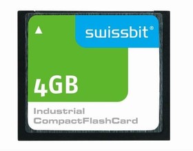 SFCF4096H1AF1TO- I-GS-52P-STD, Memory Cards Industrial Compact Flash Card, C-56, 4 GB, PSLC Flash, -40C to +85C
