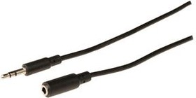 CAGB22050BK30, Audio Cable, Stereo, 3.5 mm Jack Plug - 3.5 mm Jack Socket, 3m