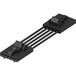 1-2267795-1, Rectangular Cable Assemblies CA,MTEFOW-FOW,2POS, 300mm 15Au, 24AWG