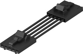 2267795-4, Rectangular Cable Assemblies CA,MTEFOW-FOW,5POS, 75mm 15Au, 24AWG