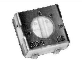 23AR1KLFTR, Trimmer Resistors - SMD 4MM Squ 1K 20% Sealed