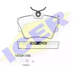 141351-700, 141351-700_колодки дисковые задние !\ Renault Trafic 80CDi/101CDi 01 ...