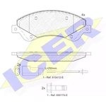 141792, 141792_колодки дисковые передние!\ Ford Transit/Tourneo Connect 2.2TDCi 06