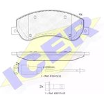 141793, Колодки тормозные Ford Transit 2.2TDCi/2.4TDCi/2.3 16V 06- ICER