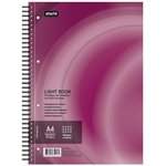 Business notebook 100L,CL,A4,LightBook, spiral,Bordeaux region,white block 70g/m