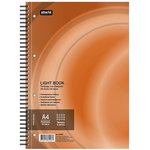Business notebook 100L,CL,A4,LightBook, spiral,orange region,white block 70g/m