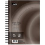 Business notebook 100L,KL,A5,LightBook, spiral,korich region,white block 70g/m