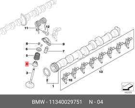 11340029751, Колпачек м.с.BMW3-СЕРИЯ E46 (1998-2005)/1-СЕРИЯ E87 (2004 )