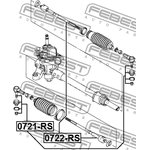 0721-rs, Наконечник рулевой suzuki swift rs413/rs415/rs416 2003-