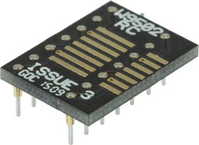 W9502RC, Straight Through Hole Mount 1.27 mm, 2.54 mm Pitch IC Socket Adapter, 14 Pin Female SOP to 14 Pin Male DIP