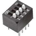 CES-0402MC, DIP Switches / SIP Switches OFF-ON 4 position DIP switch ...