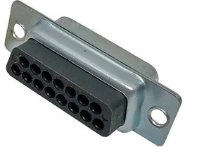 DAUH-15P, D-Sub Standard Connectors 15C PLUG W CONTACTS